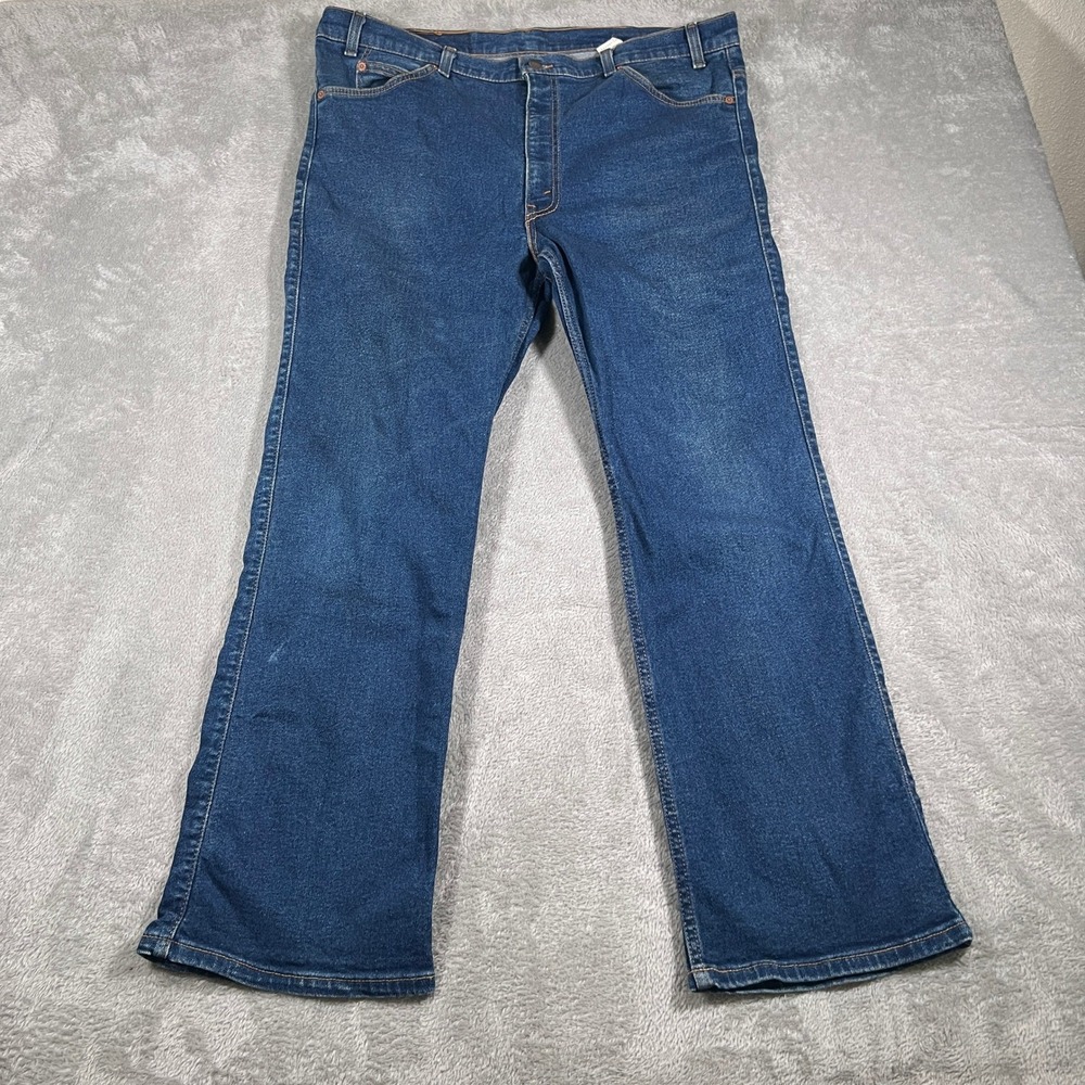 Vintage Levis 517 Bootcut Jeans Mens 38X30 (Fits 40x30) Blue Orange Tab 90s USA